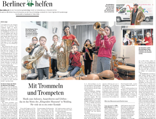 Mit Trommeln, Trompeten …und Reporterin